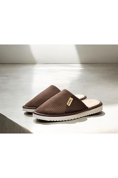 MODA Velvet Leather Demand House Slippers - Comfortable and Stylish (Narrow Fit)