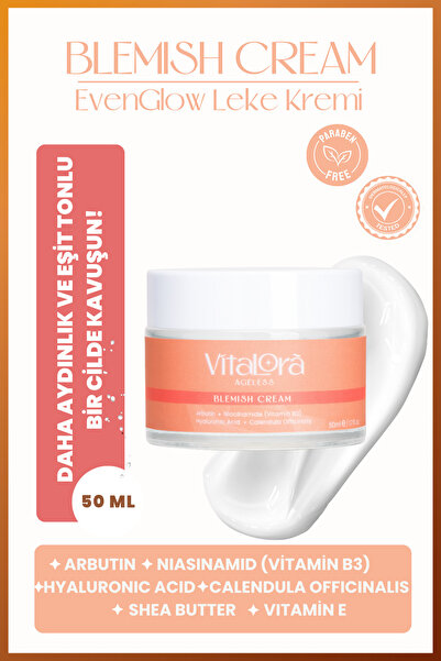 Vitalora Evenglow Leke Kremi Vitamin B3 E Yoğun Leke Karşıtı 50 ml