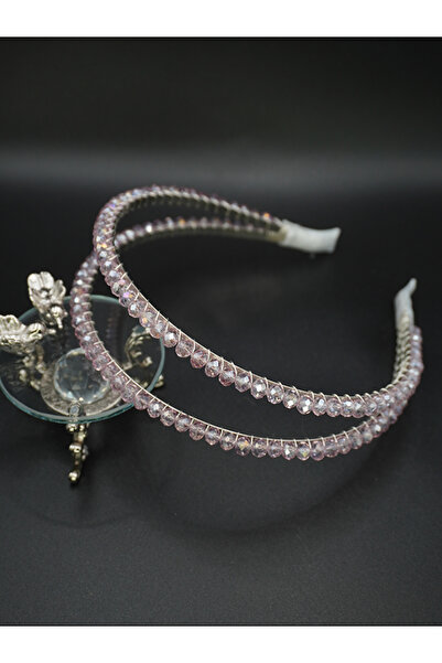 gelinmz Coroană de mireasă dublă Crystal Design elegant și culori asortate, p...