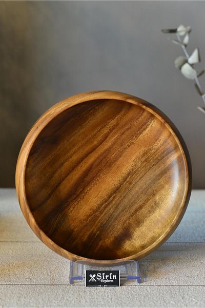 şirin eşyalarım Acacia Curved Large Size Bowl - 1 Piece
