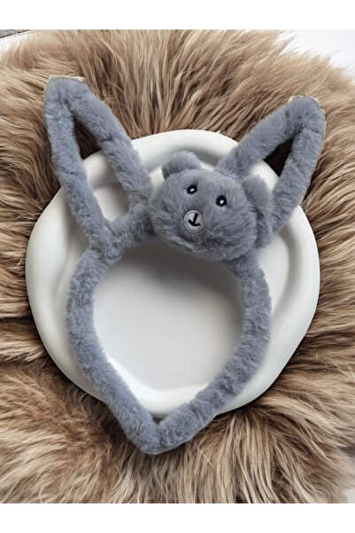 MUTENA Agrafă pentru păr cu urechi de pluș, moale, pentru fetiță, cu ursuleț ...