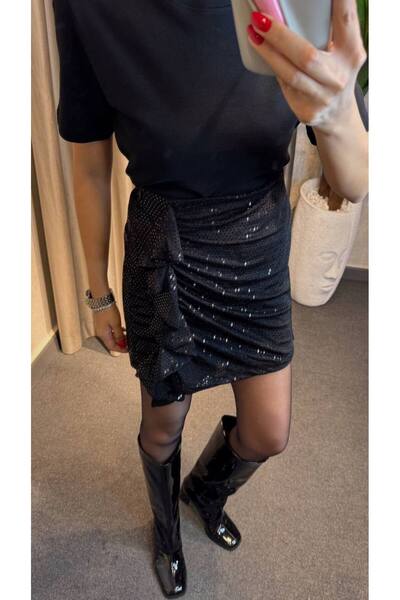 Pina Volanlı mini şort etek