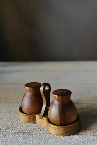 şirineşyalarım Akasya Stantlı 2 Li Tuzluk & Biberlik Seti - 1 Adet