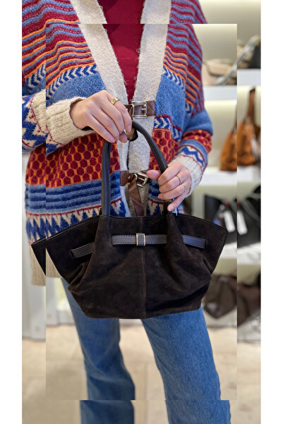 RAMAZAN YARDIMCI BAG COLLECTİON Süet El Çantası