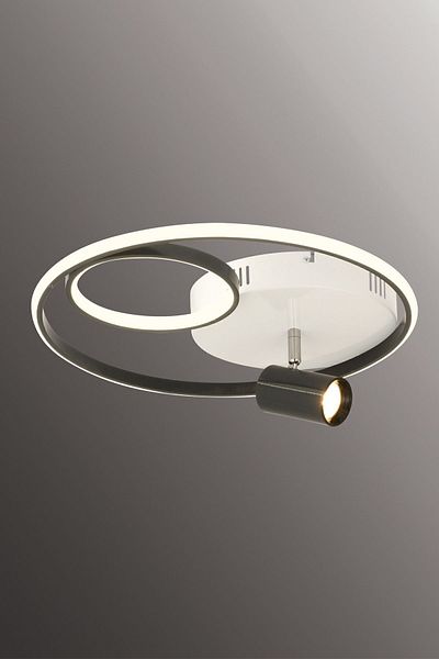ESSLİGHT Azalea 45 cm with Spots, 3 Color Light Modes (White Yellow Daylight) Living Room Kitchen Bedroom Led Chandelier