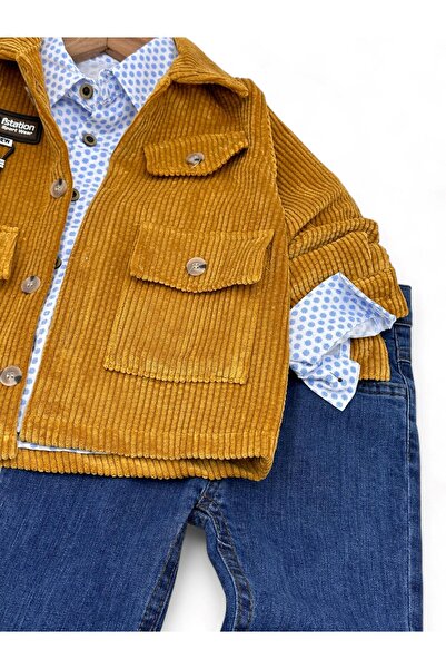 Egelite BOY'S CLASSIC WITH VELVET JACKET, JEANS, PANT, SHIRT, HEMDEN Suit 1-8 YEARS