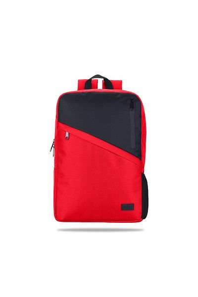 Mila كمبيوتر محمول متوافق مع Lenovo، Asus، Monster، Macbook، Macair - سلسلة Classone مقاس 15.60 بوصة W302، حقيبة ظهر حمراء