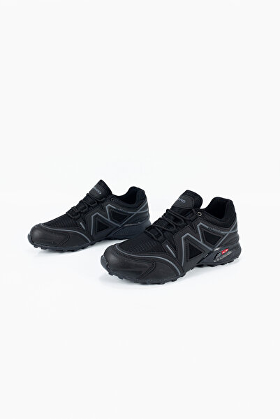 Carrano Erkek Siyah Su Geçirmez Ortopedik Spor Ayakkabı