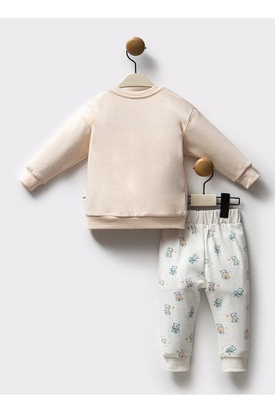 Moi Noi 100% Organic Cotton Salmon Color Suit for Baby Girl