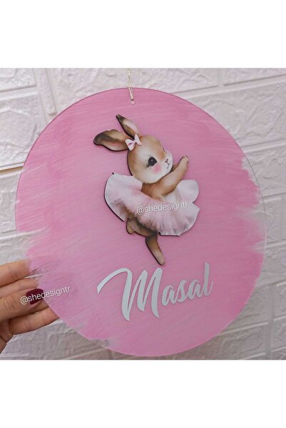 s'he design organizasyon İsme Özel Şeffaf Pleksi Kapı Süsü – Erkek & Kız Bebe...