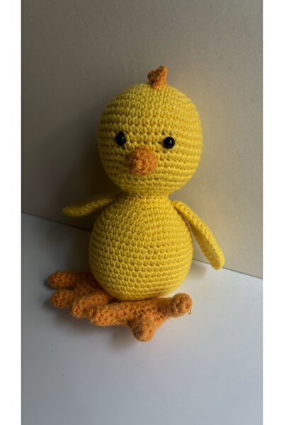 Leorat Store Amigurumi El Yapımı İçinde Çıngıraklı Civciv Oyuncak