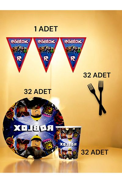 VibeHome Πακέτο 32 άτομα με θέμα Roblox - Πάρτι γενεθλίων και διασκεδαστικές εκδηλώσεις