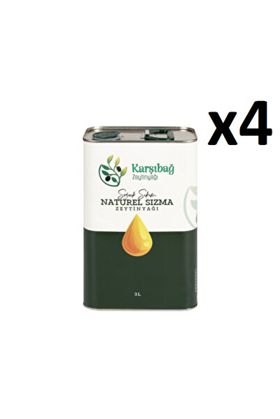 Natural 2025-2026 Yeni Hasat Karşıbağ Tirilye Soğuk Sıkım 4'lü Natürel Sızma ...