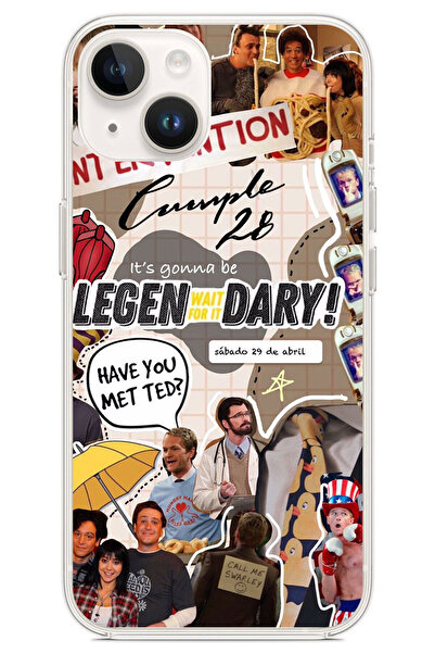 TechTree جرد ريترو متوافق مع هاتف iPhone 13 كيف قابلت والدتك، جراب من السيليك...