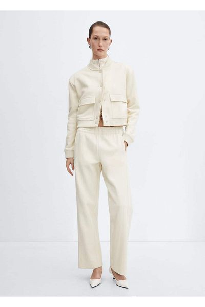 MANGO Woman Comfortable Cut Cotton Jogger Pants