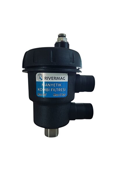 Rivermag Eco Manyetik Kombi Filtresi Ev Tipi Kireç Önleyici Tortu ve Pas Filtresi