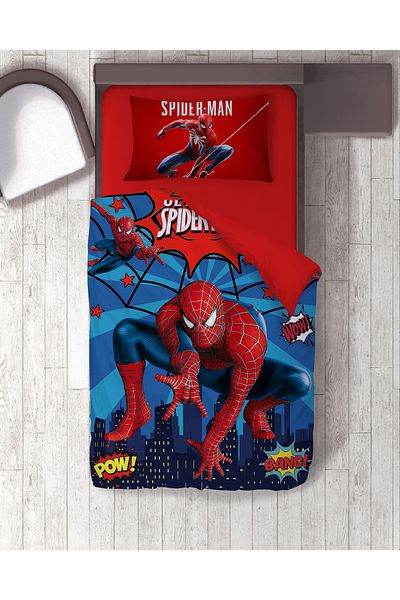 hediyechy Gift Duvet Cover Spiderman Printed Single Duvet Cover Set Without Sheets