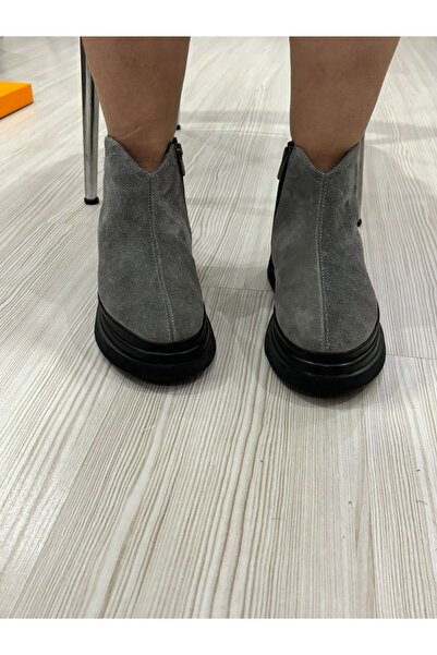 Alaettin shoes Gri süet bot