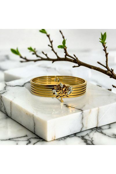 MR Tree of Life Figure Gold Stainless Steel Clamp