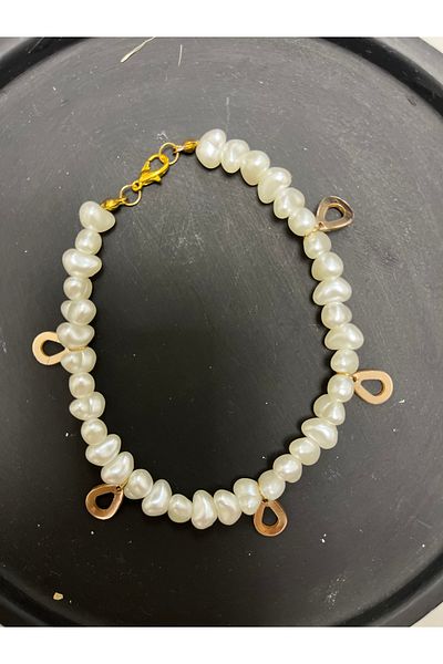 ES GRAFİK REKLAM Pearl Anklet - Relaxed Fit