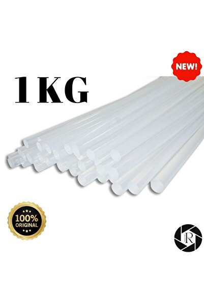 REVOPRO Silikon 1 Kg Ince Sıcak Mum Silikon Kaliteli Sıcak Çubuk Mum 80 Adet Uzun