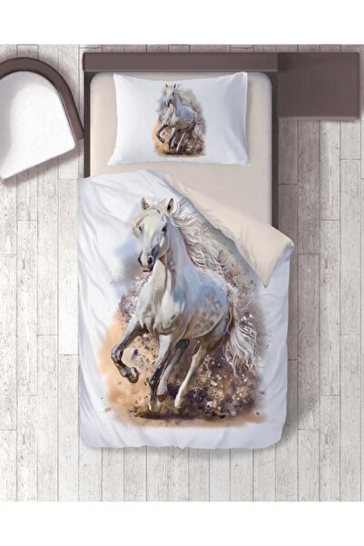 hediyechy طقم غطاء لحاف مطبوع فردي - هدية، بدون ملاءات