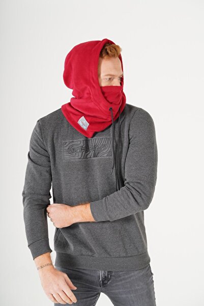 Cosy Club Shop Erkek Bordo Kışlık Polar Rüzgar Geçirmez Sıcak Tutan Şapka Atk...