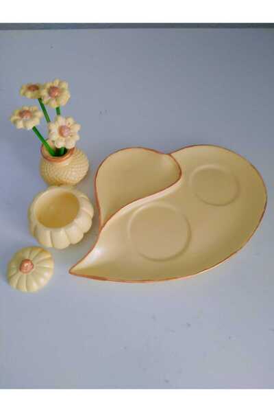 YıldızHanimModa 1 Piece..Yellow Color..Coffee Presentation Holder...Tea Presentation Holder...Cram Set...Tea Coffee Presentation Holder