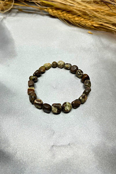 Suerte Accessories Tweezers Rhodonite Natural Stone Handmade Special Design Women's Natural Stone Bracelet