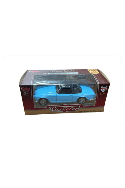 Diecast Model World 1/32  1965 BMW 507  Klasik Metal Model Araç Mavi