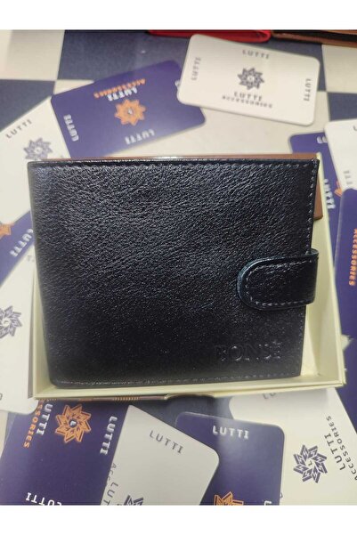 Lutti محفظة كبيرة بسحاب خارجي أفقي من الجلد الطبيعي