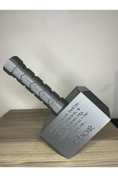 MYA DESİGN JEWERLY 3D Thor Hammer 25 cm Gift Object