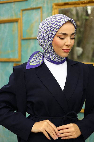 Silk Home Olinda 90X90 Purple Scarf