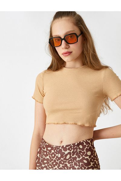 Koton Tricou crop cu mânecă scurtă