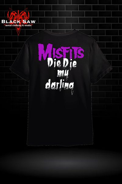 Valens Μπλουζάκι Misfits Die Heavy Metal