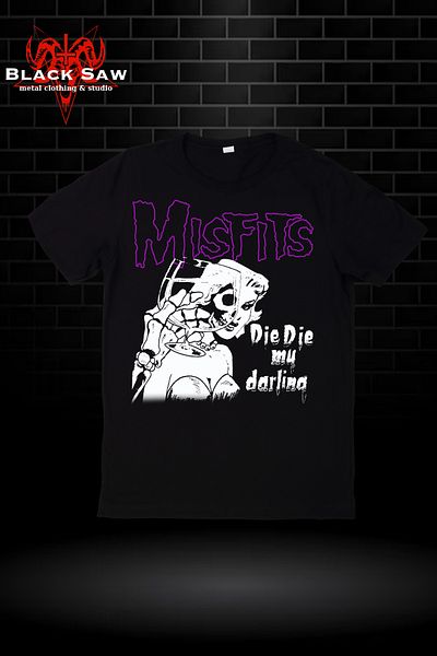 Valens Μπλουζάκι Misfits Die Heavy Metal