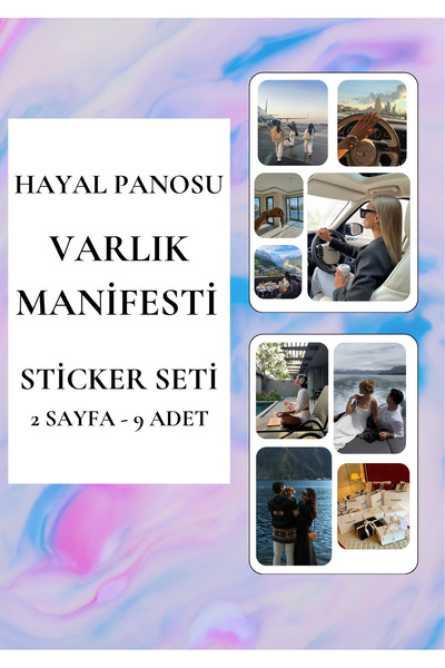ANSHA CRAFTS Hayal Panosu "varlık Manifesti" -vision Board Sticker Seti ( Say...