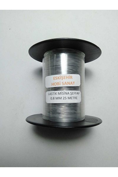 Eskişehir hobi sanat Snur de cauciuc transparent de 0,8 mm 25 de metri Brățară elastică de cauciuc Snur de mărgele de rugăciune