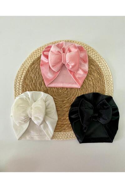 GÜNEŞ KİDS Fiyonklu Çift Katlı Bebek Bone