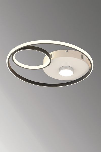 ESSLİGHT Begonia 45 cm Plafonier Chandelier with 3 Color Light Modes (White Yellow Daylight) Kitchen Bedroom Living Room