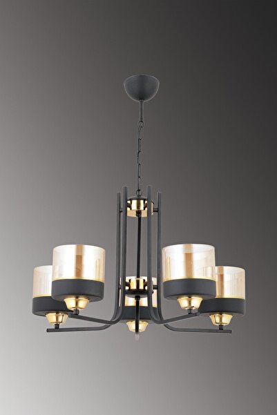 ESSLİGHT Esra 5 Li Sarkıt Avize Salon Yatak Odası Mutfak