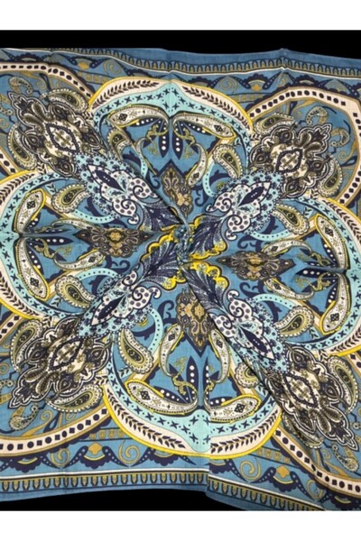 MİSS İPEK Patterned Colorful Non-Slip Soft Scarf Hijab Bundle Dowry Holder