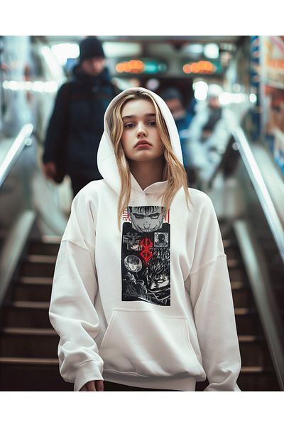 SEVBANO Guts Anime Berserk Printed Unisex Oversize Hoodie