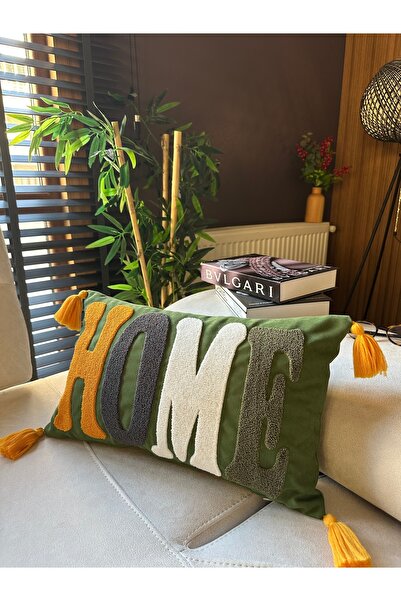 en gözde home ПЕРФОРАТОР ВИШИТИЙ ПРЯМОКУТНИЙ ЧОХОЛ ДЛЯ ПОДУШКИ