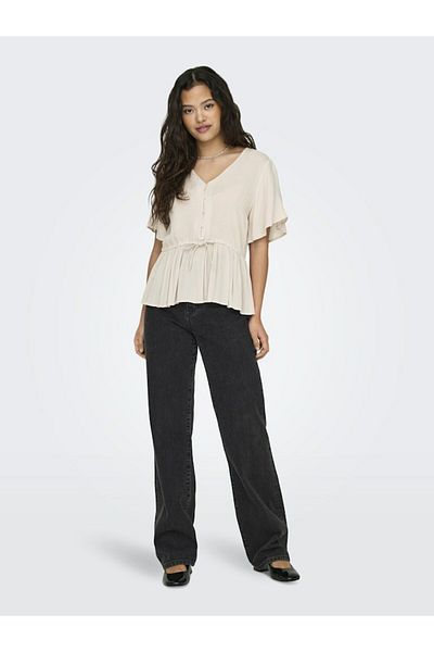 ONLY Jean pentru femei de culoare antracit - Onlsilje Ex Hw Str Wide Dot854 Dnm Noos - Washedbla 15315083