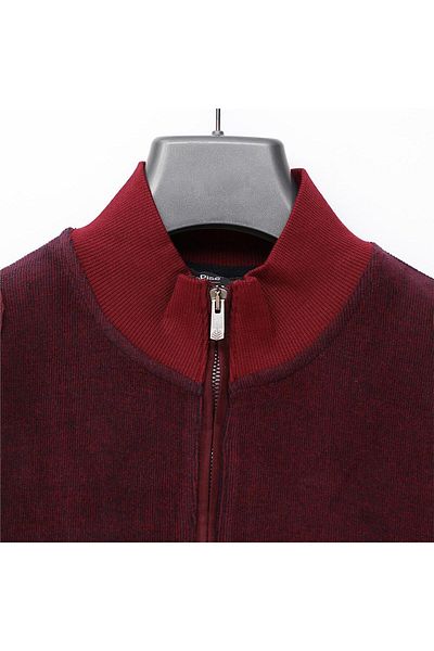 Dio Rise Men's Unrivaled Long Sleeve Slim Coat - Mts-8013 - Burgundy