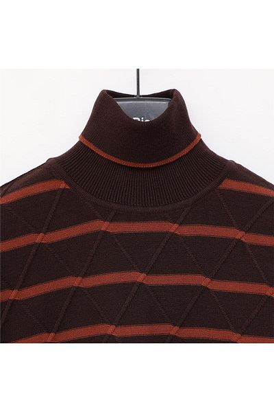 Dio Rise Men's Rasterless Long Sleeve Slim Fisherman Sweatshirt - 189232   - Brown