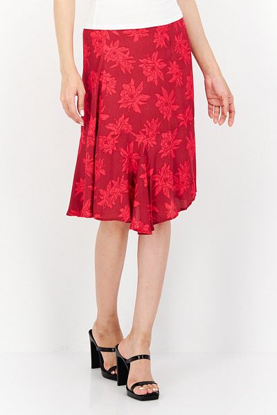 Tommy Hilfiger Women Floral Print Mini Skirt, Red