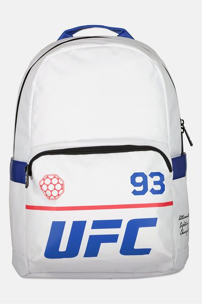 UFC Men Brand Logo Backpack 30 L x 42 H x 14 L cm, White Combo