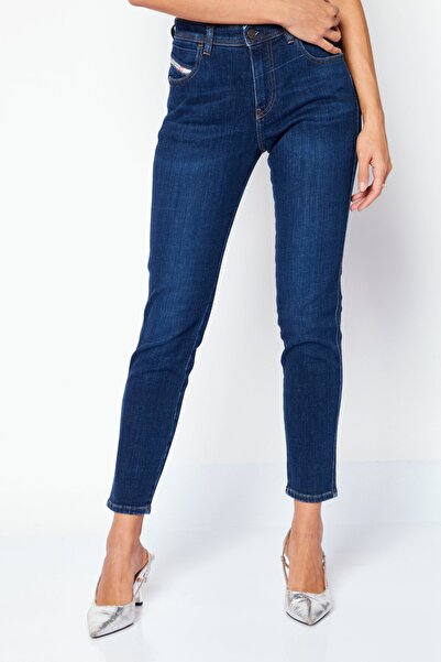 Diesel Women Skinny Fit 2015 Babhila Washed Stretchable Denim Jeans, Blue